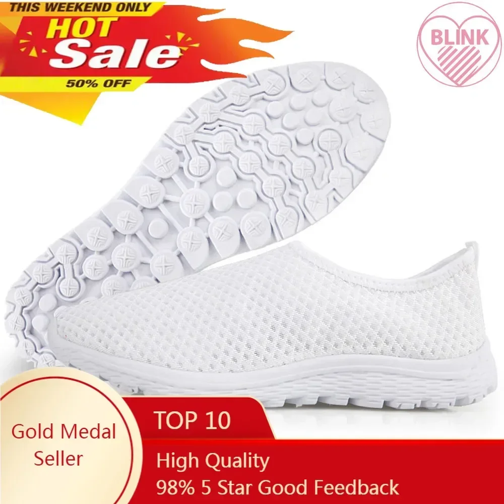 Customized Women Summer Sneakers Lightweight Breathable AF Mesh Casual Flats Female Slip-on Shoes Dropshipping