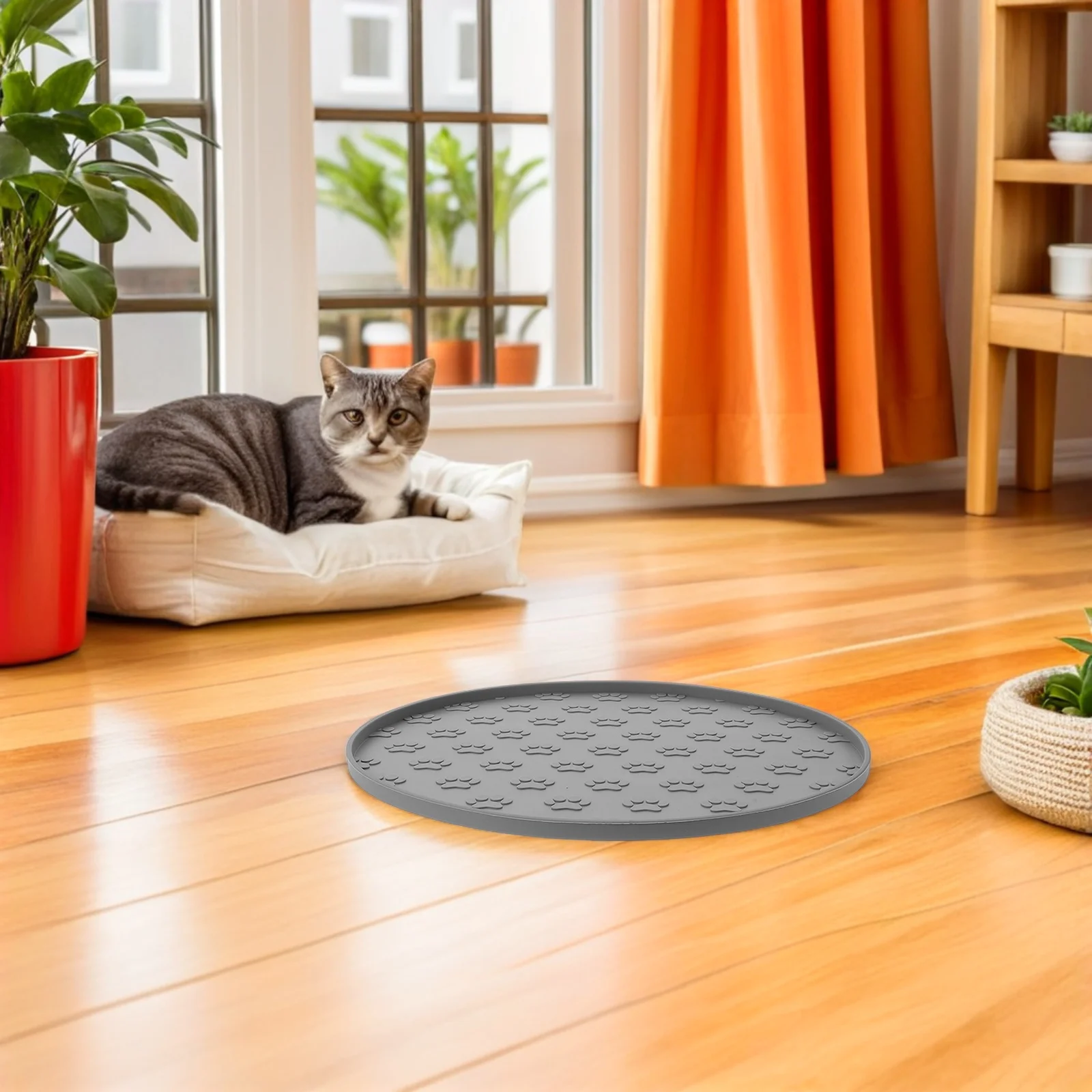 

Pet Slow Eating Mat Size Large Non-Slip Slow Feeder Pad for Cats Dogs Suitable for Small Medium Breeds Anti-Choke