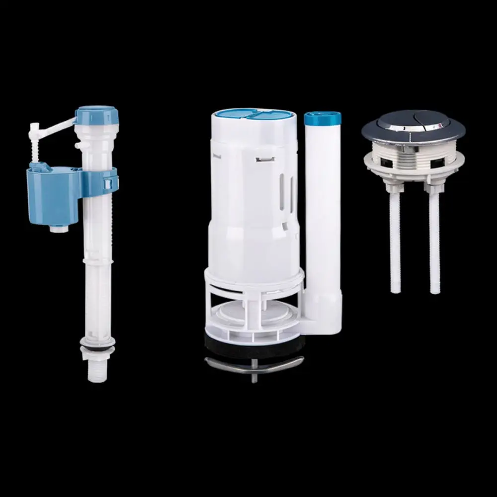 Adjustable Toilet Water Tank Repair Kit Inlet Flush Valve Replacement Bathroom Cistern Accessories Durable ABS Components