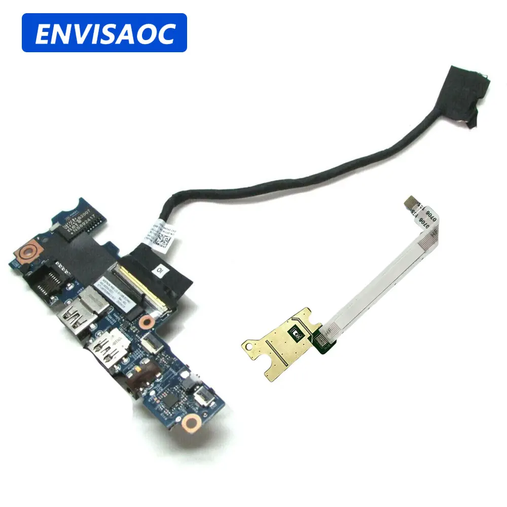 Replace For Dell Latitude 3510 E3510 P101F Laptop USB RJ45 AudioJack ON/OFF Switch Power Button Board Cable 0PTJ6D 0Y67KR RJT5R