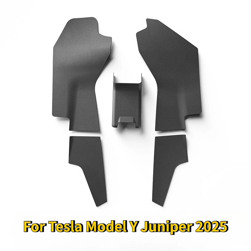 

For Tesla Model Y Juniper 2025 Central Control Side Anti Kick Pad TPE Side Defense Kick Protective Mat Car Interior Accessories
