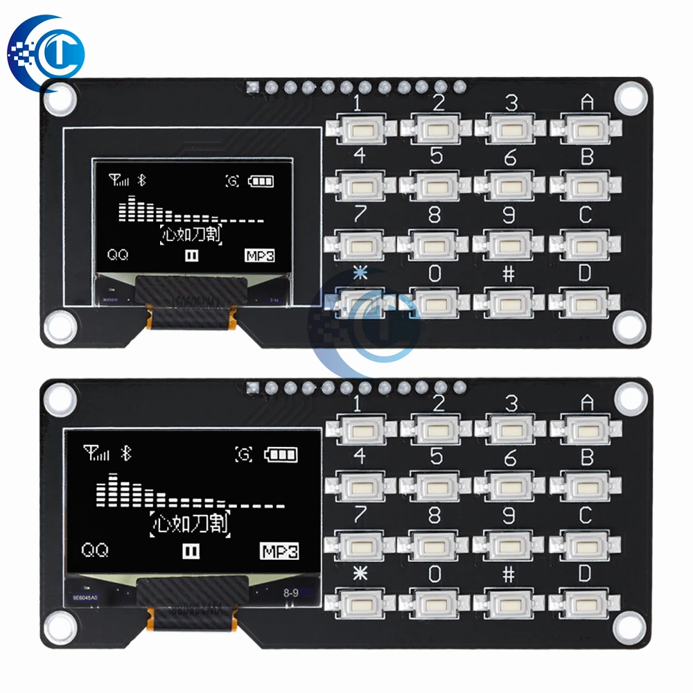 0.96"/1.3" OLED Display Module SSD1106/SSD1306: 4x4 Keyboard, 16P Button  Display Module screen module for arduino