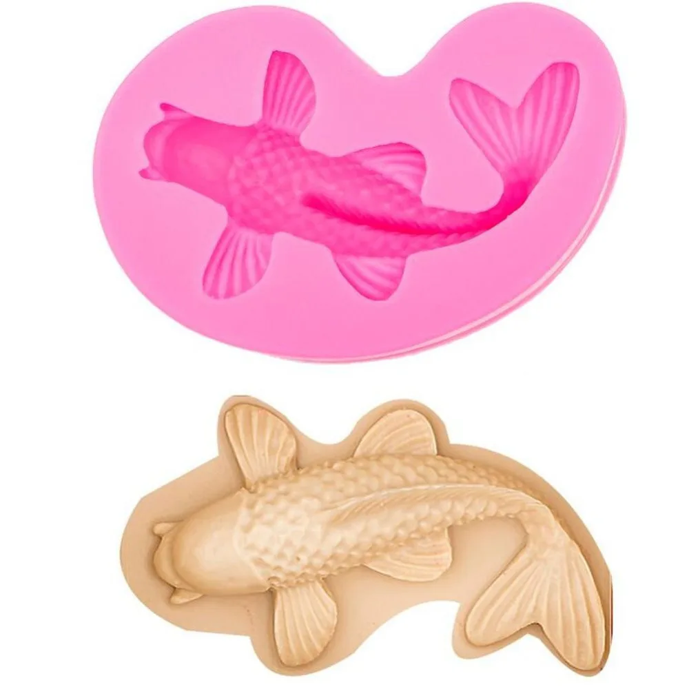 

3D Goldfish Shape Fish Silicone Cake Decoration silicone cake mold mold,Biscuit Fondant Chocolate Mold Jelly Candy Cookie Mould