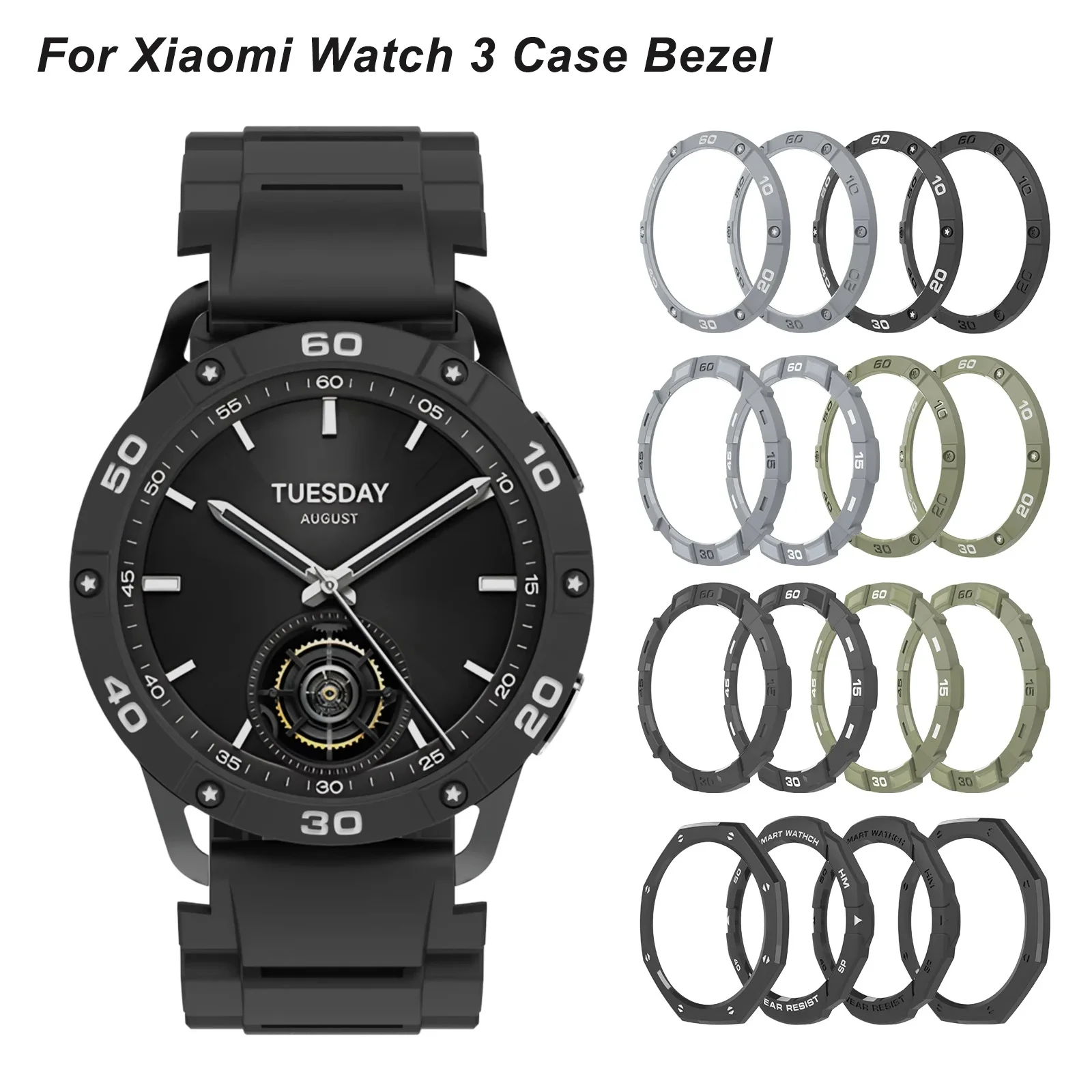 

Чехол для Xiaomi Watch S3, ПК, защита от царапин, чехол для умных часов, защитный чехол-бампер, защитный чехол для Mi Watch S3, аксессуары