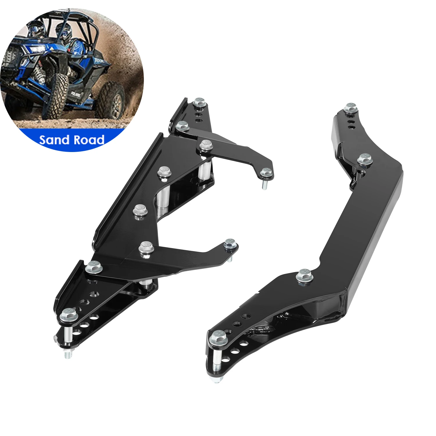 

Полностью регулируемый подъемный комплект передней и задней подвески 2–3 дюйма для Polaris RZR S 800 и 2010-2014 гг. Polaris RZR 4 800 гг.