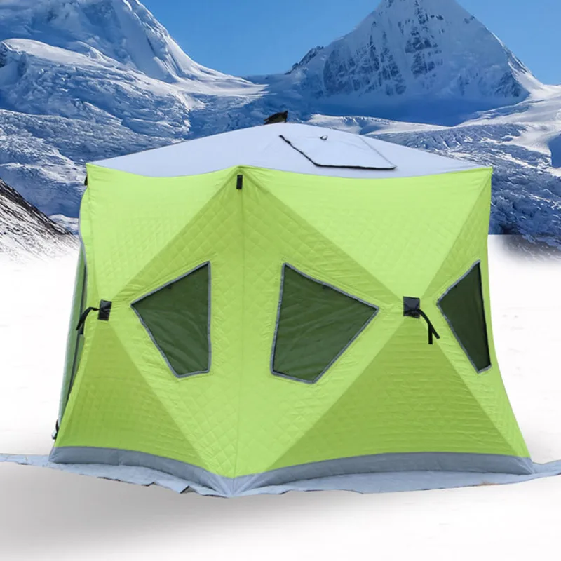 New Ice Shelter Winter Ice Fishing Tent Warm And Windproof Thickened Cotton Tent Quick Open Waterproof Ice Shelter