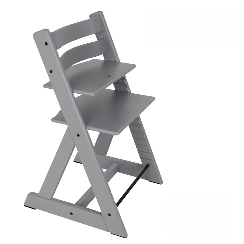 كرسي نمو الأطفال كرسي طاولة طعام من الخشب الصلب كرسي خشبي للأطفال في المنزل تعلم كرسي طعام للأطفال حديثي الولادة
