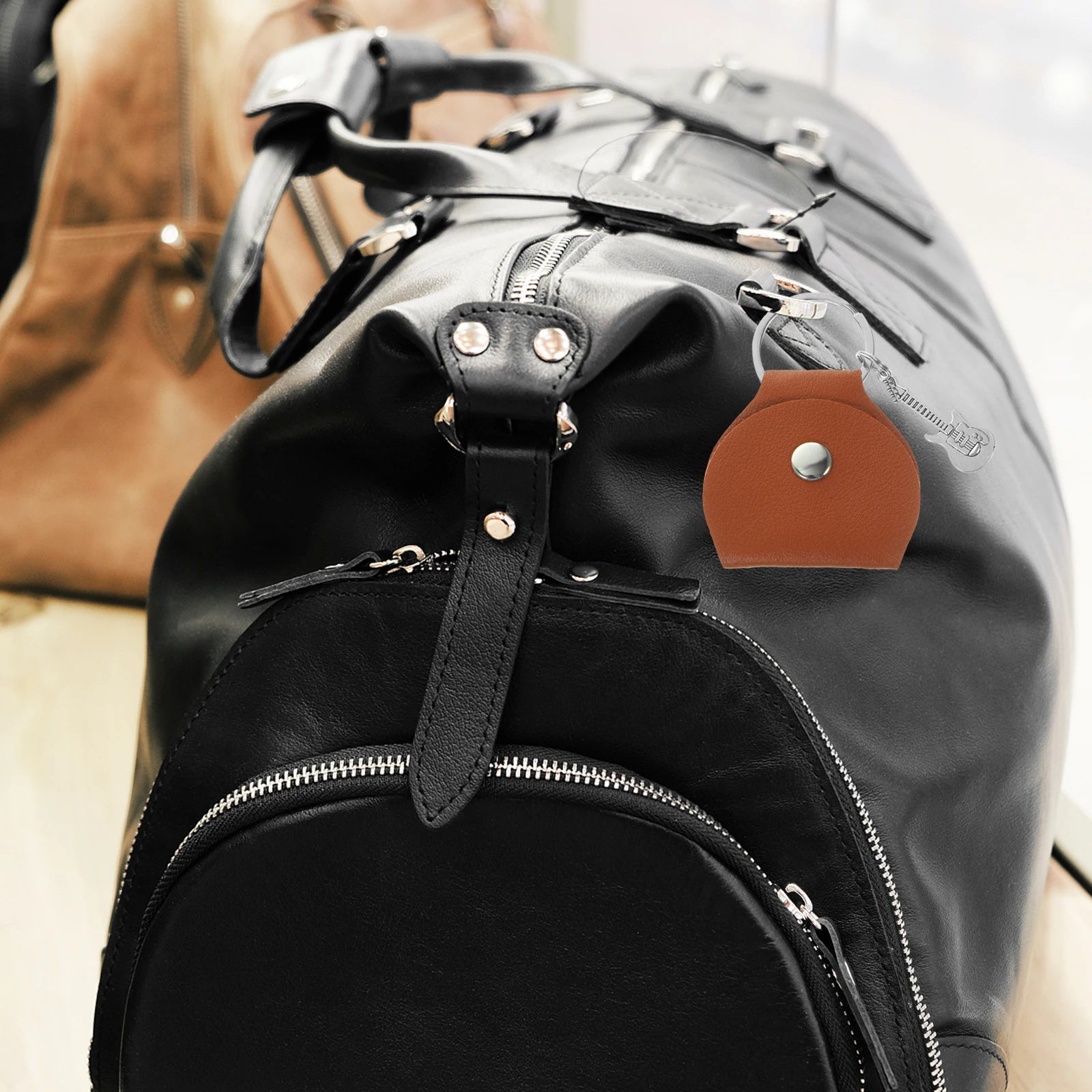 

Guitar Pick Storage Bag Keychain Picks Holder For Electric Acoustic Bass Mandolin Banjo Ukulele Lightweight Organizer Container