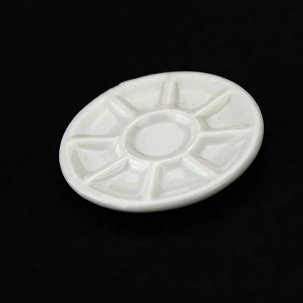 1 pçs 1/12 casa de bonecas em miniatura paleta cerâmica pigmento prato modelo brinquedos para casa boneca acessórios decoração ob11 bjd