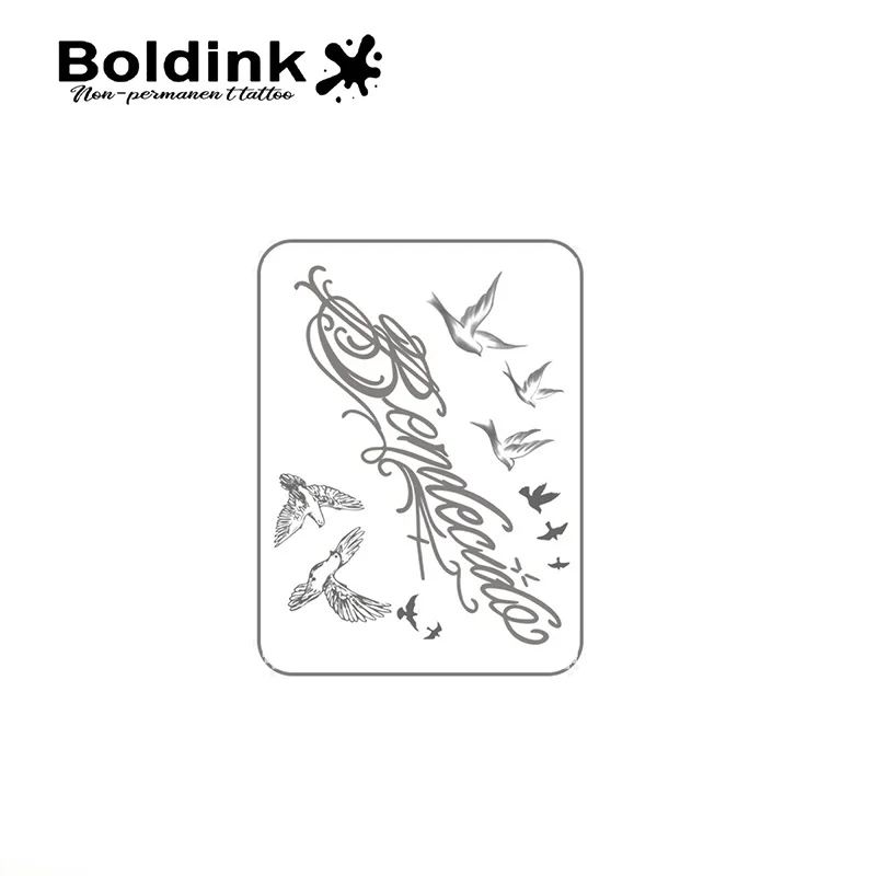 Praying Birds Temporary Tattoo,Lasts To 15 Days New Technology Magic Waterproof Semi Permanent Sticker. - view 3