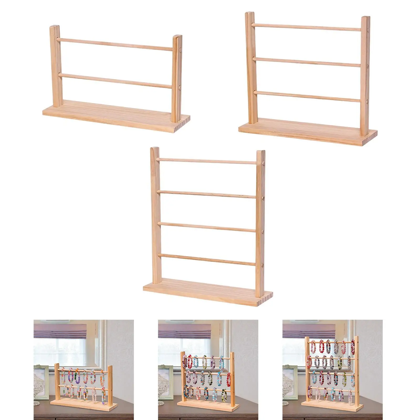 

Подставка для браслетов Коммерческое использование Многоуровневый органайзер для ювелирных изделий для браслетов из бисера Ободки для волос Ожерелья Аксессуары Резинки для волос