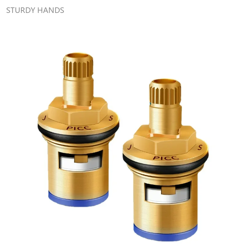 2PCS faucet precision copper valve body ceramic valve core kitchen and bathroom quick opening faucet universal replacement parts