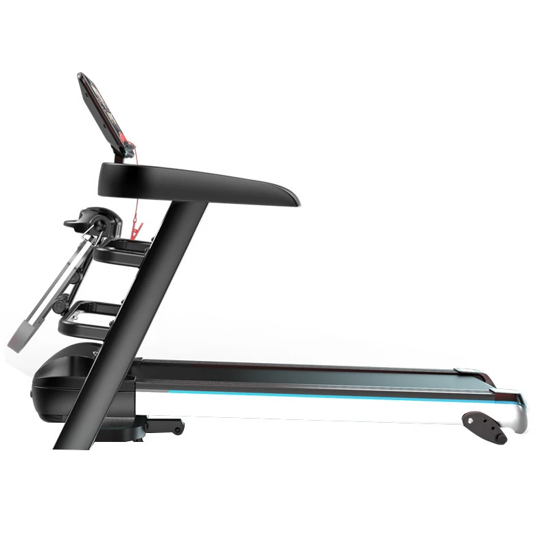 Cinta de correr eléctrica multifuncional con pantalla a color, equipo de fitness wifi, plegable para el hogar