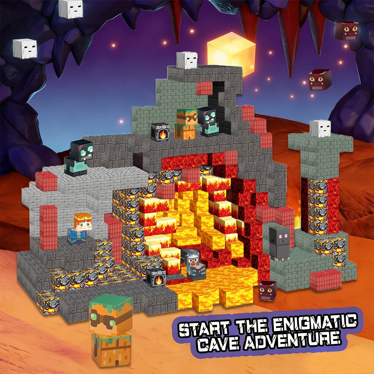 Magnetic Building Blocks Construction Sets For 3Years+ Old Kids Magnet Cube Set STEM Montessori Sensory Toy 80/150/200PCS