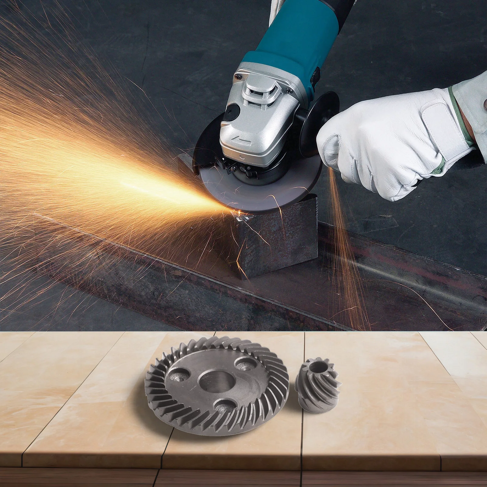 

Replacement Spiral Bevel Gears Tailored to Fit Multiple Models of Angle Grinders including the Popular One Model 9556NB