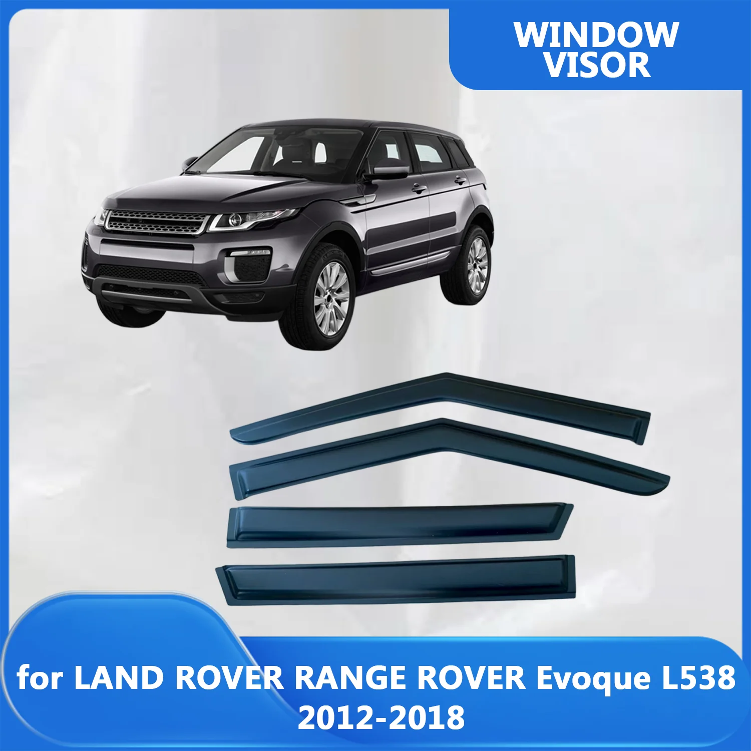 

Window Visor for LAND ROVER RANGE ROVER Evoque L538 2012-2016 2017 2018 Wind Deflectors Rain Guards Door Visor Vent Shades