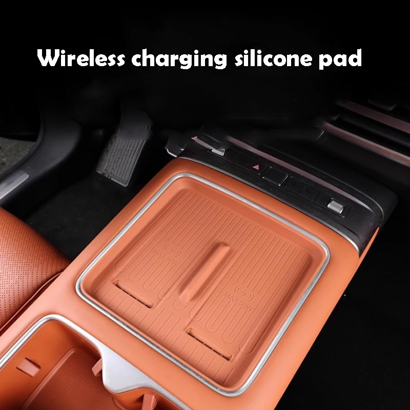 

For Formula Leopard Ti7 2025 2026 Silicone Wireless Charging Pad for Central Control Interior Supplies Modification Parts