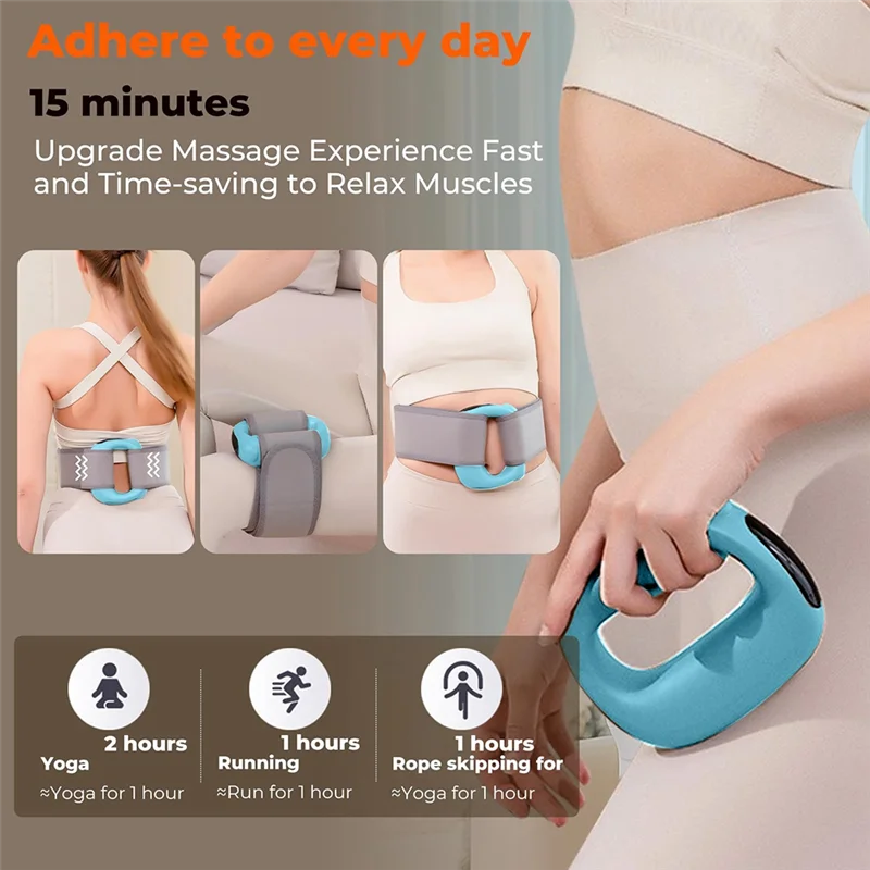 BAAO-Fascia Ring Shock Massager Yoga Ring Mini Shaker Massager جهاز تدليك لاسترخاء العضلات
