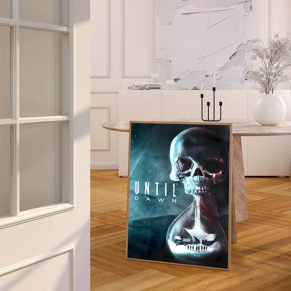 1PC Until Dawn Poster Movie Sticky Posters Retro Kraft Paper Sticker DIY Room Bar Cafe Aesthetic Art Wall Painting