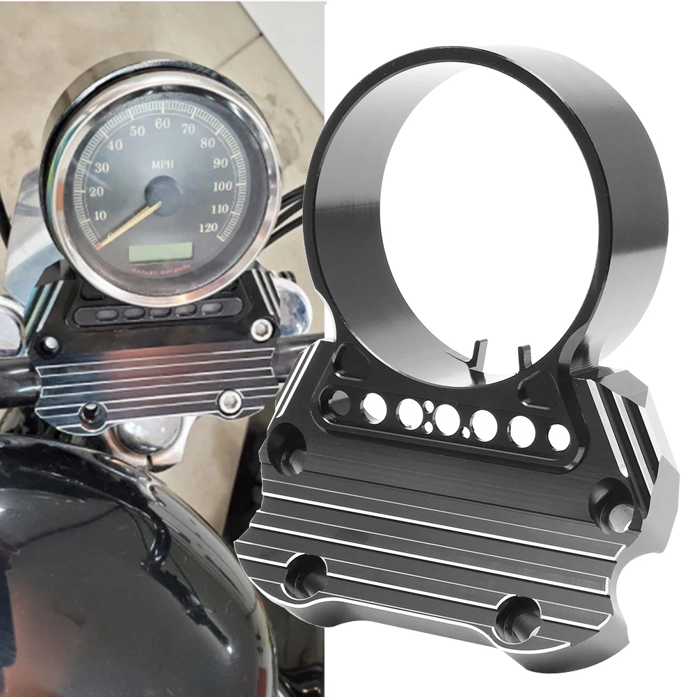 Motorcycle Speedometer Relocation Cover Kit Adjustment Odometer Mounting Bracket for Harley Sportster XL883 Custom Low 1200