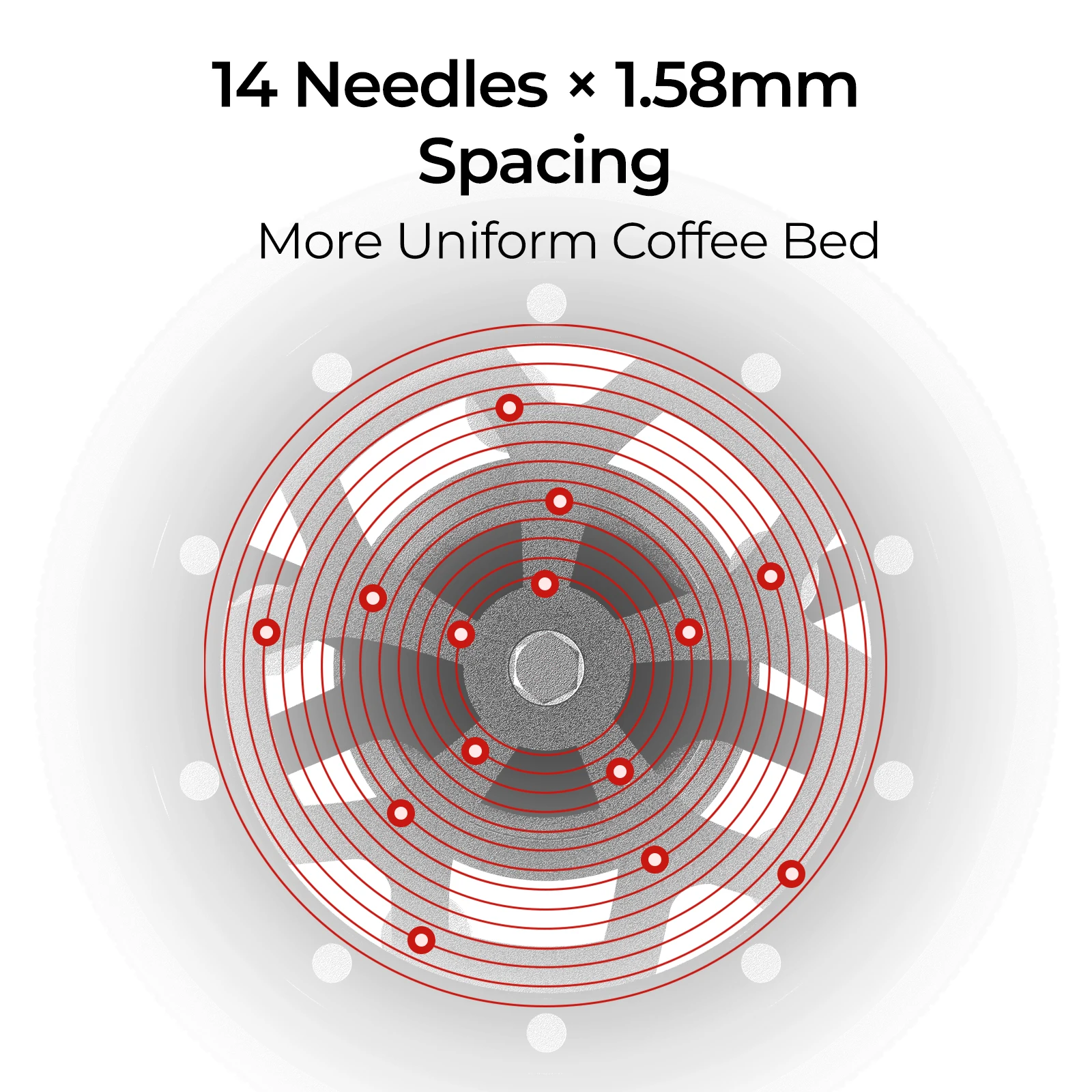 IKAPE Espresso WDT-Werkzeug, 0,25 mm ultrafein einstellbarer professioneller Kaffee-Nivellierer, Zubehör für Heim-Barista-Espresso-Kaffee. – Detail 11