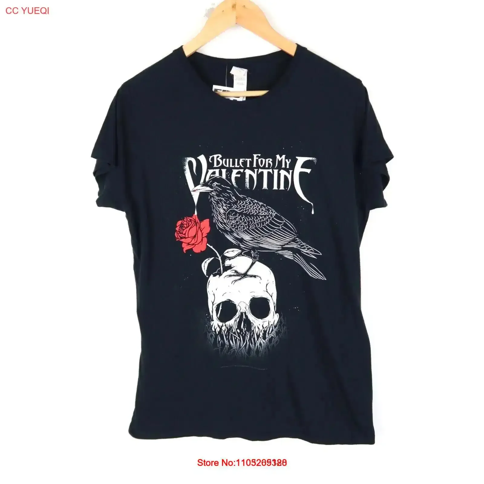 رصاصة ل بلدي عيد الحب الفرقة تي شيرت المرأة SZ 2XL M9455 خمر غسلها قليلا للجنسين أنيق مصمم الملابس الشارع الشهير