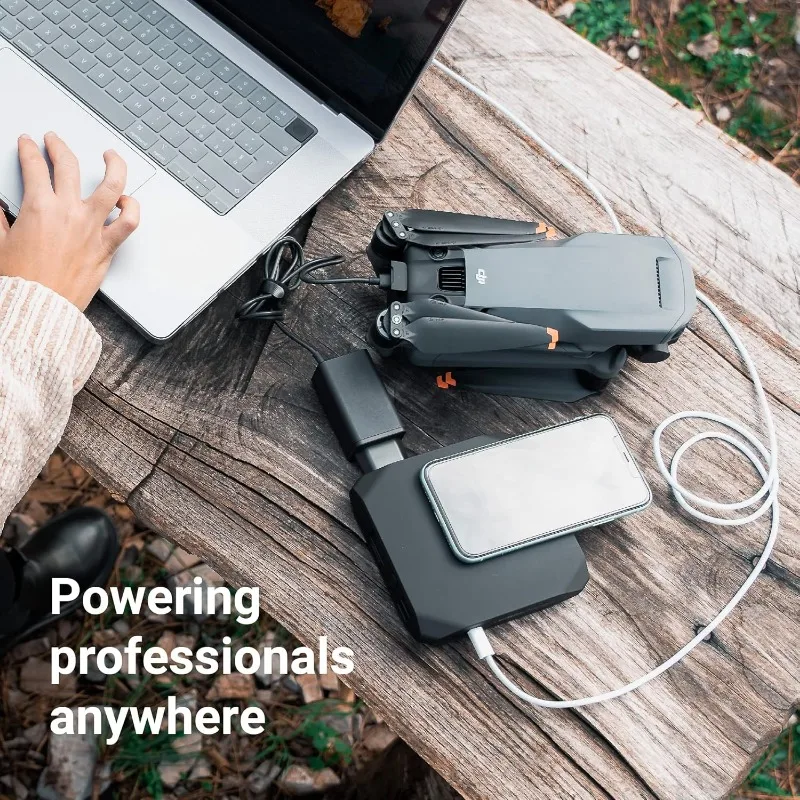 Omni-cargador portátil para ordenador portátil, Banco de energía de 20 + 20000mah, CA/CC/USB-C/batería inalámbrica de respaldo para MacBook Pro