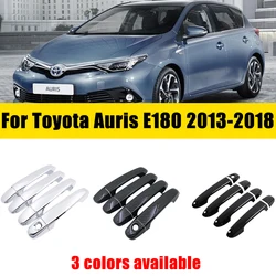 문짝 핸들 커버 트림 크롬, 도요타 Auris E180 해치백 (AU) Scion iM 2013-2018 ABS 스크래치 방지 고급 자동차 액세서리