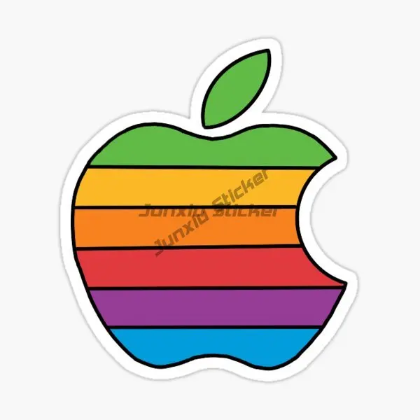 Creative Apple Logo PVC Waterproof Stickers Accessories for Decorate Car Wall Room Off-road Van Table Motorcycle Fridge