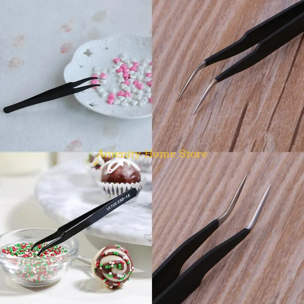 

F26C 1PC Антистатическая локоть из нержавеющей стали пинцета