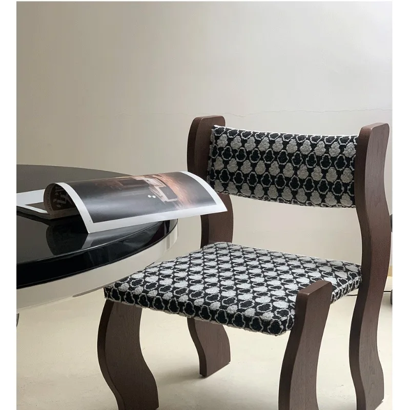 Wave chair, dining chair, medieval dining table back chair