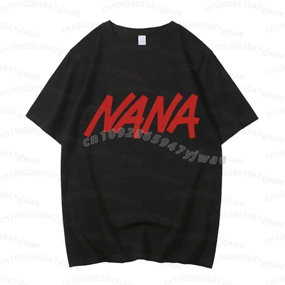 2026 Women Summer Black Stones Nana Osaki Printed Fashion T-Shirt Men Women's Fashion High Quality Loose Casual Cosplay T-Shirt view 4
