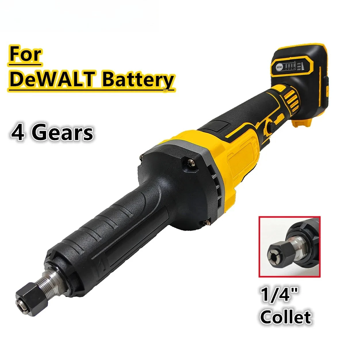 

For DeWALT 20V 18V Battery Brushless Die Grinder 4 Gears Electric Engraving Polishing Machine 6mm Cordless Grinding Power Tools