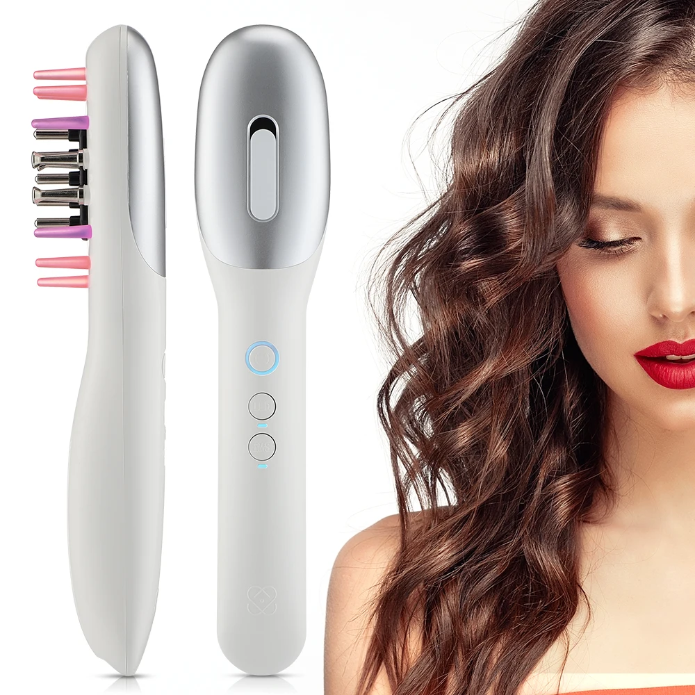 Electric Hair Growth Comb Infrared Laser Hair Care Style Anti-Hair Loss Hair Red Light Treatment Head Massager Hair Brush