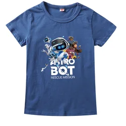 Astros Playroom Game Astrobot T-Shirt Kinder ASTRO BOT Cartoon Kleidung Teenager Jungen Kurzarm Tops Baby Mädchen 100 % Baumwolle T-Shirts