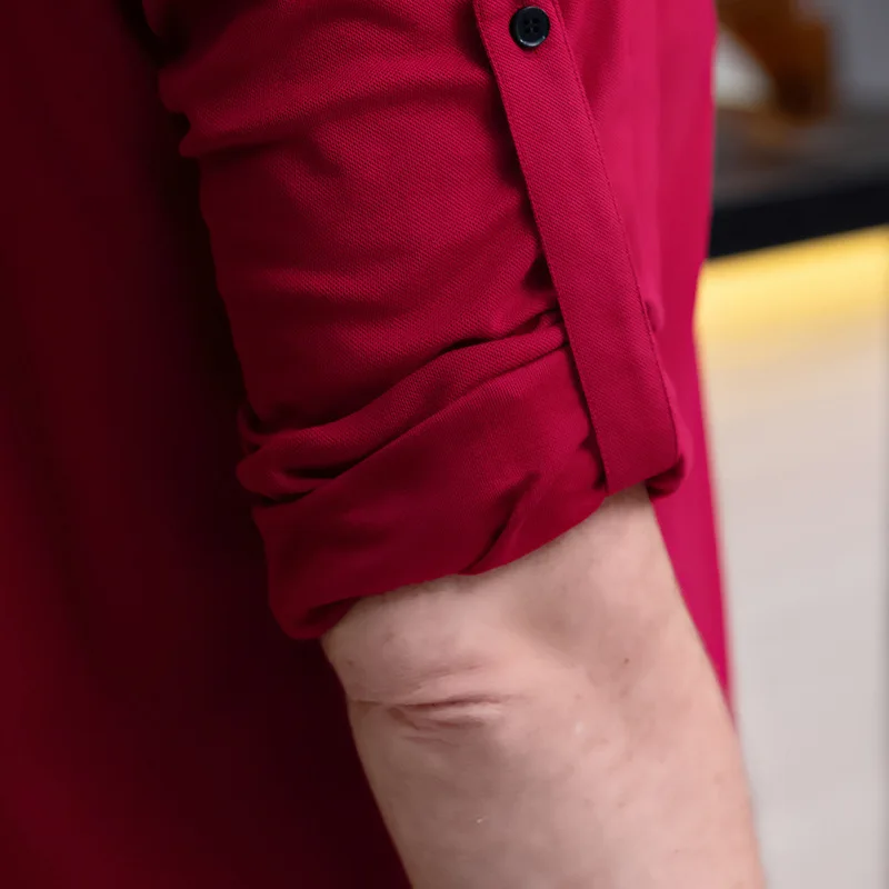 Uniforme de garçom de restaurante ocidental de hotel, manga longa, unissex, comida rápida, restaurante, pote quente, loja, leite, chá, bolo, uniforme de funcionário