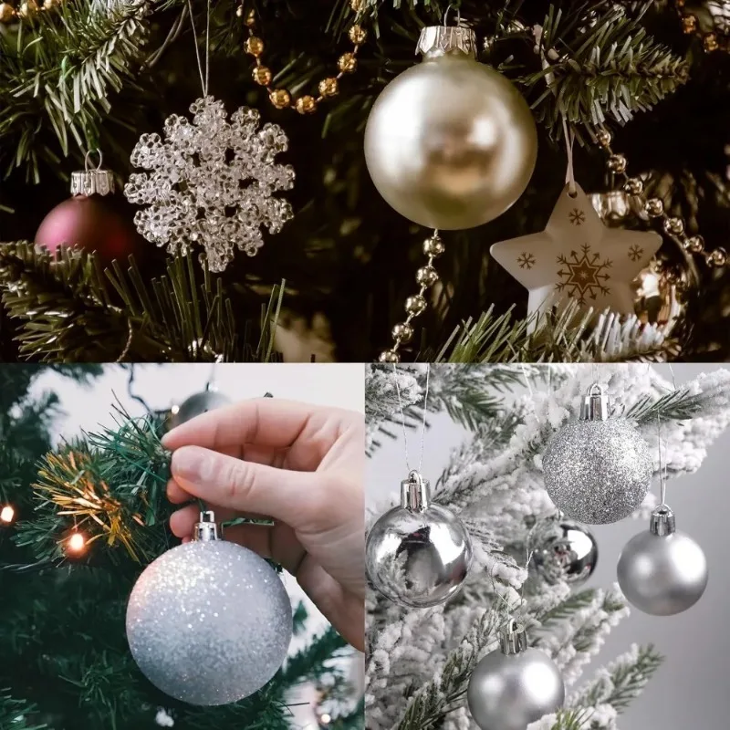 44Pcs/Box Christmas Balls Decoration Pendant Xmas Tree Hanging Balls Ornament Party Home Room Decor Navidad New Year 2025 Gifts view 5