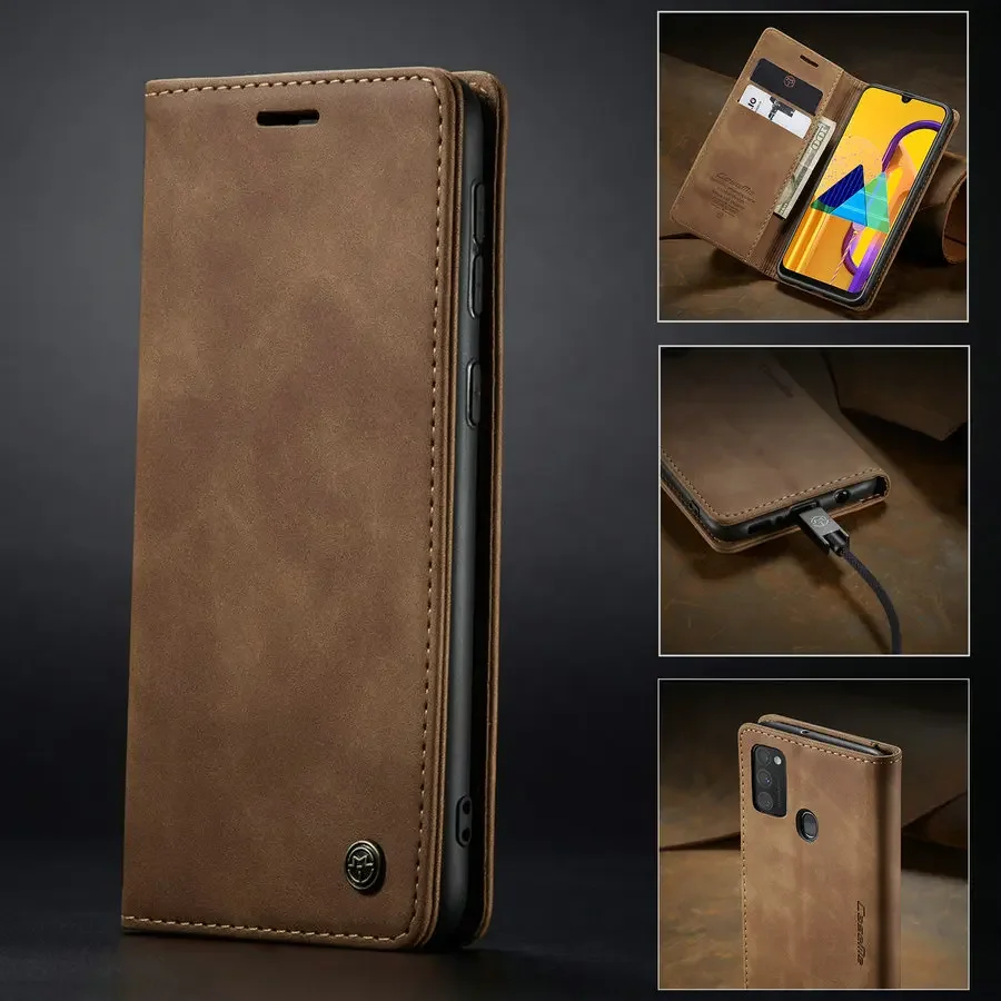 

CaseMe For Samsung M30s Case Flip Luxury Wallet Leather Phone Case For Samsung Galaxy M30s M 30S Auto Close Magnetic Cover Cases