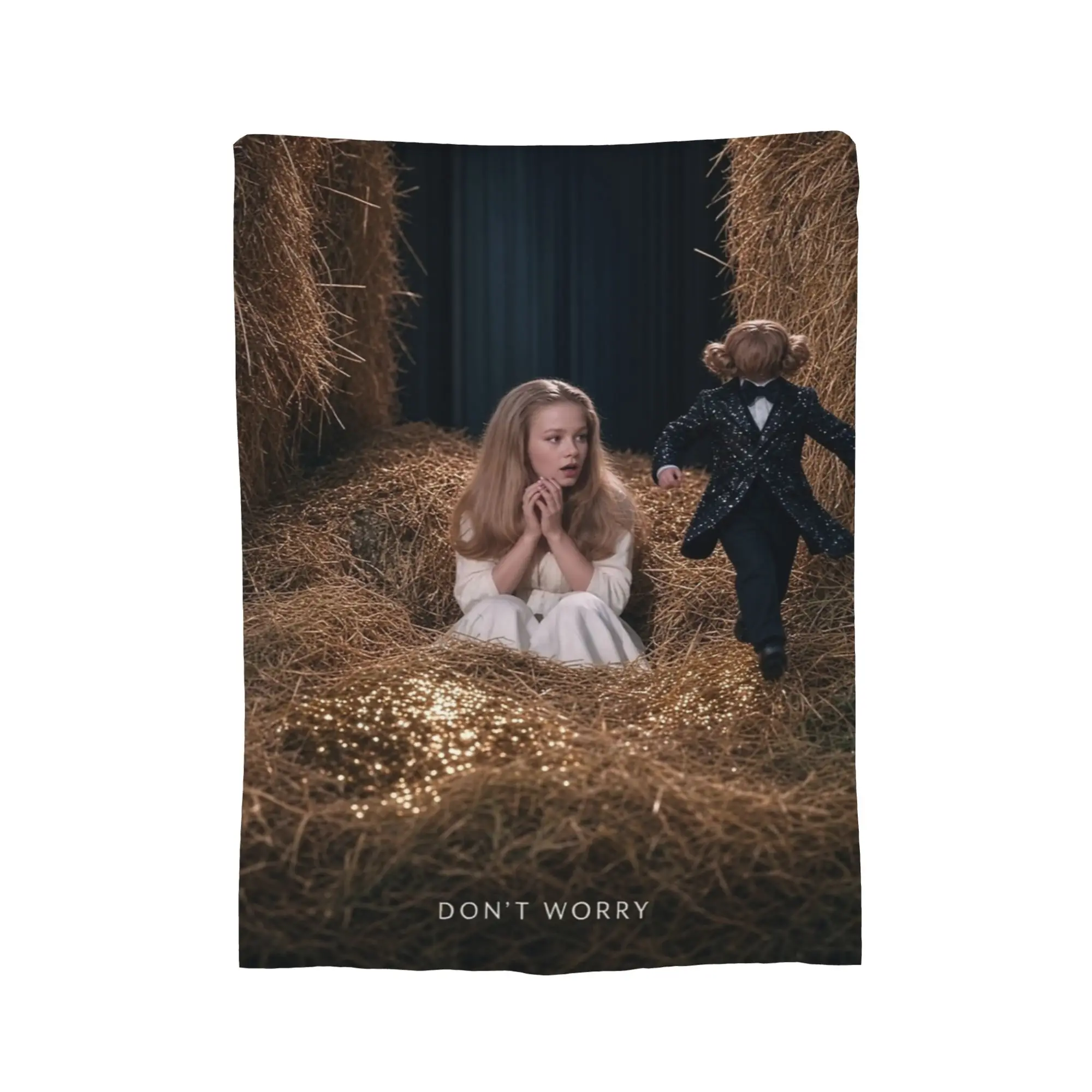 Rumpelstiltskin Don't Worry Wide Blankets  Flannel Novelty Warm Throw Blankets for Coverlet Decoration