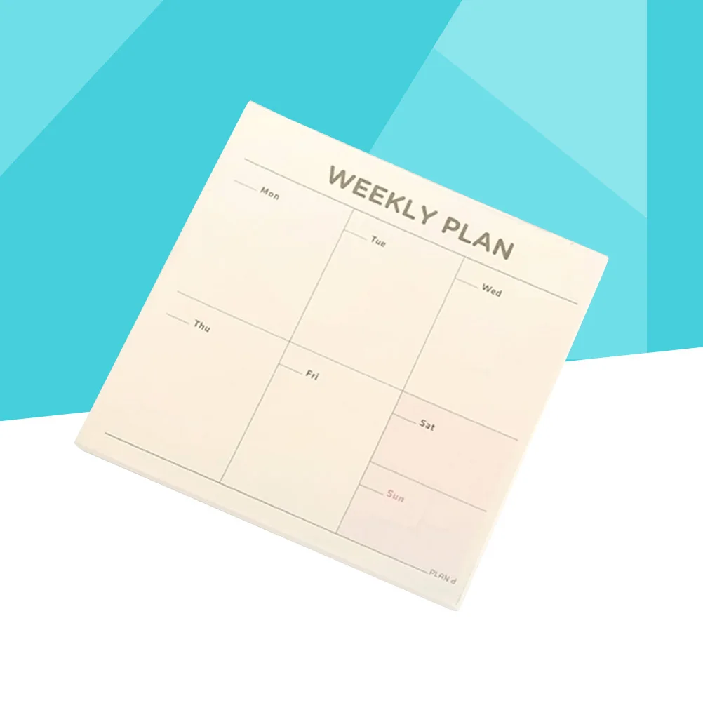 Bloc de notas de 60 hojas, planificador de horarios, marcapáginas, suministros escolares y de oficina, planificador semanal, organizar priorizar