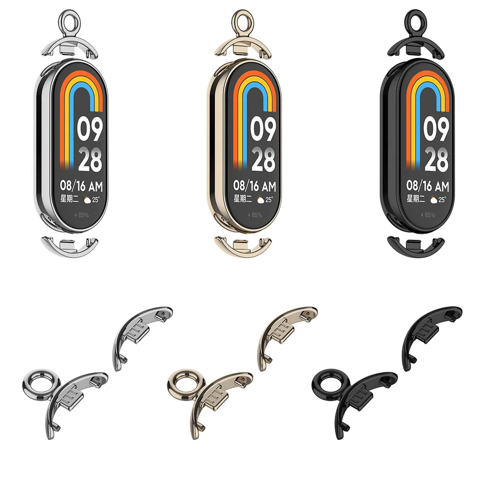 

2 шт. металлические адаптеры для ремешка часов, антикоррозийные сменные аксессуары для самостоятельной замены, для Xiaomi Mi Band 8