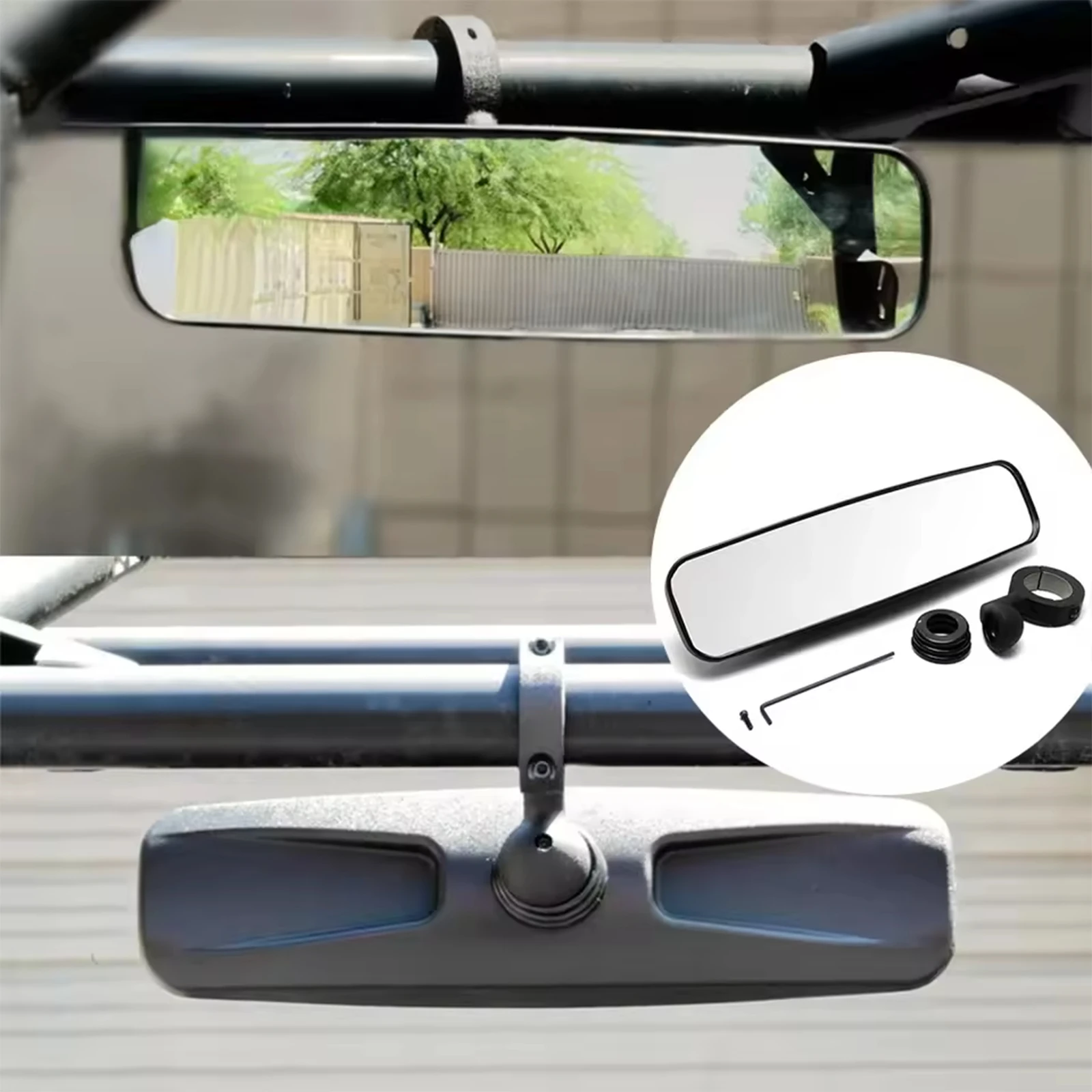 

Для всех моделей UTV Polaris, внутреннее зеркало заднего вида, центральное зеркало UTV ATV, 1,75-дюймовое центральное зеркало, внедорожник, широкое поле