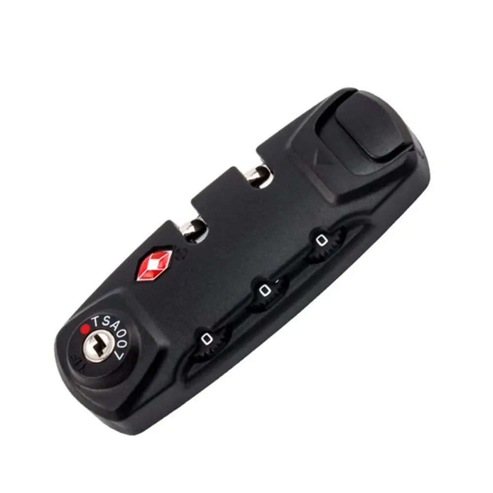 Travel Suitcase Duffle Bag Locker TSA 3 Digit Password Lock Travel Bag Lock Suitcase Luggage Coded Lock Wire Security Lock