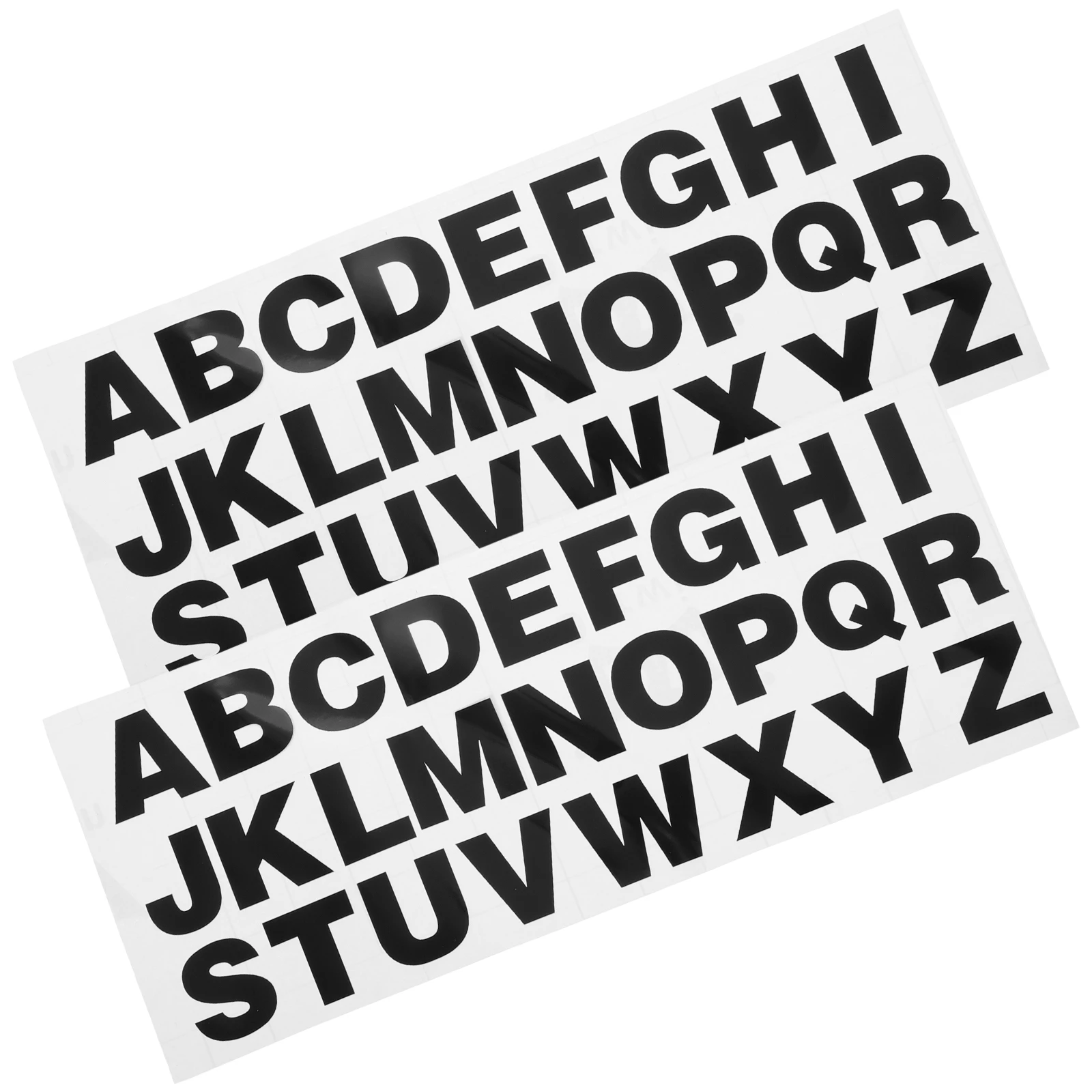 

26 Alphabet Stickers Car Decor Black Iron Letters Reflective Vinyl Decals Emblems DIY Vehicle Customization Accessories