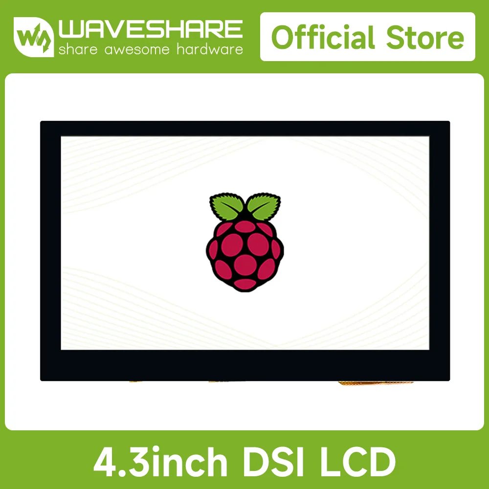 

【Official Guarantee】Waveshare 4.3inch Capacitive Touch Display for Raspberry Pi 4B/3B+/3A+/3B/2B/B+/A+/CM3/3+/4 , 800*480, IPS