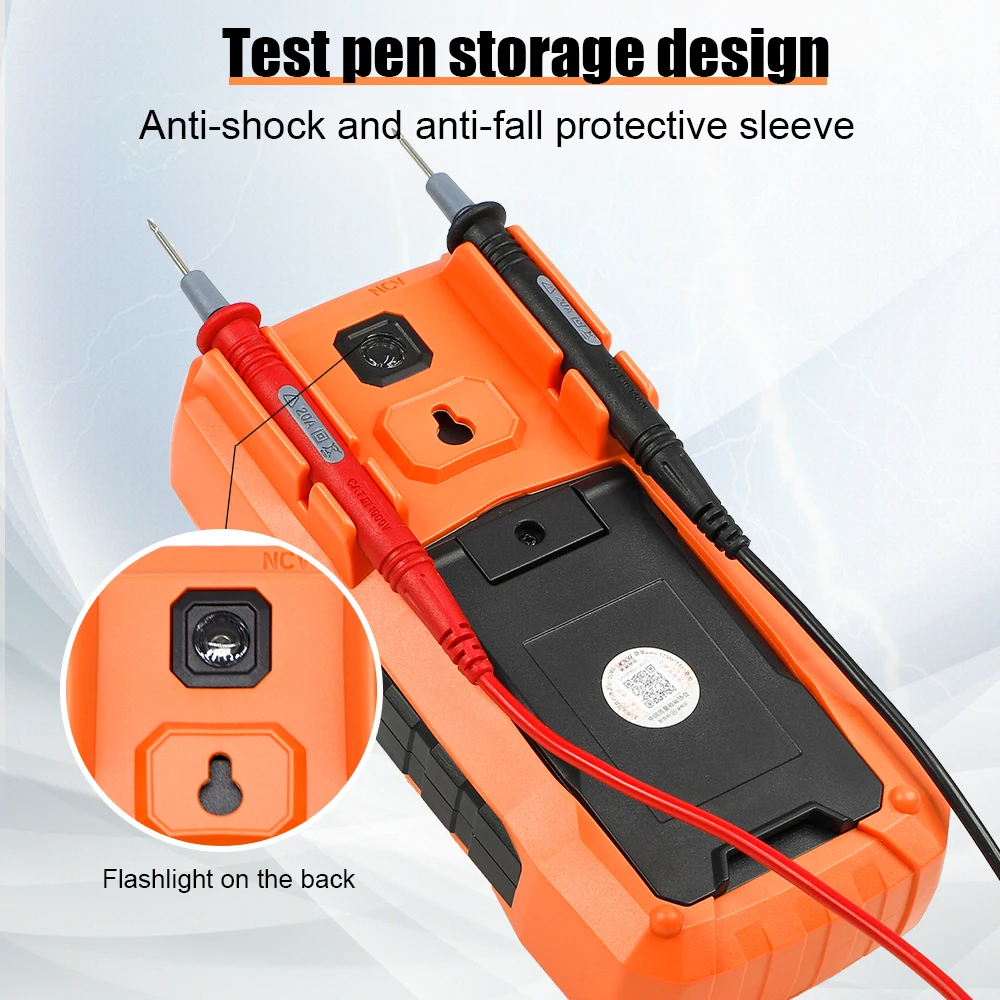 Digital Multimeter 19999 Count Transistor Tester AC/DC Voltage Current ESR High Precision Meter Resistance Capacitance Smart DMM