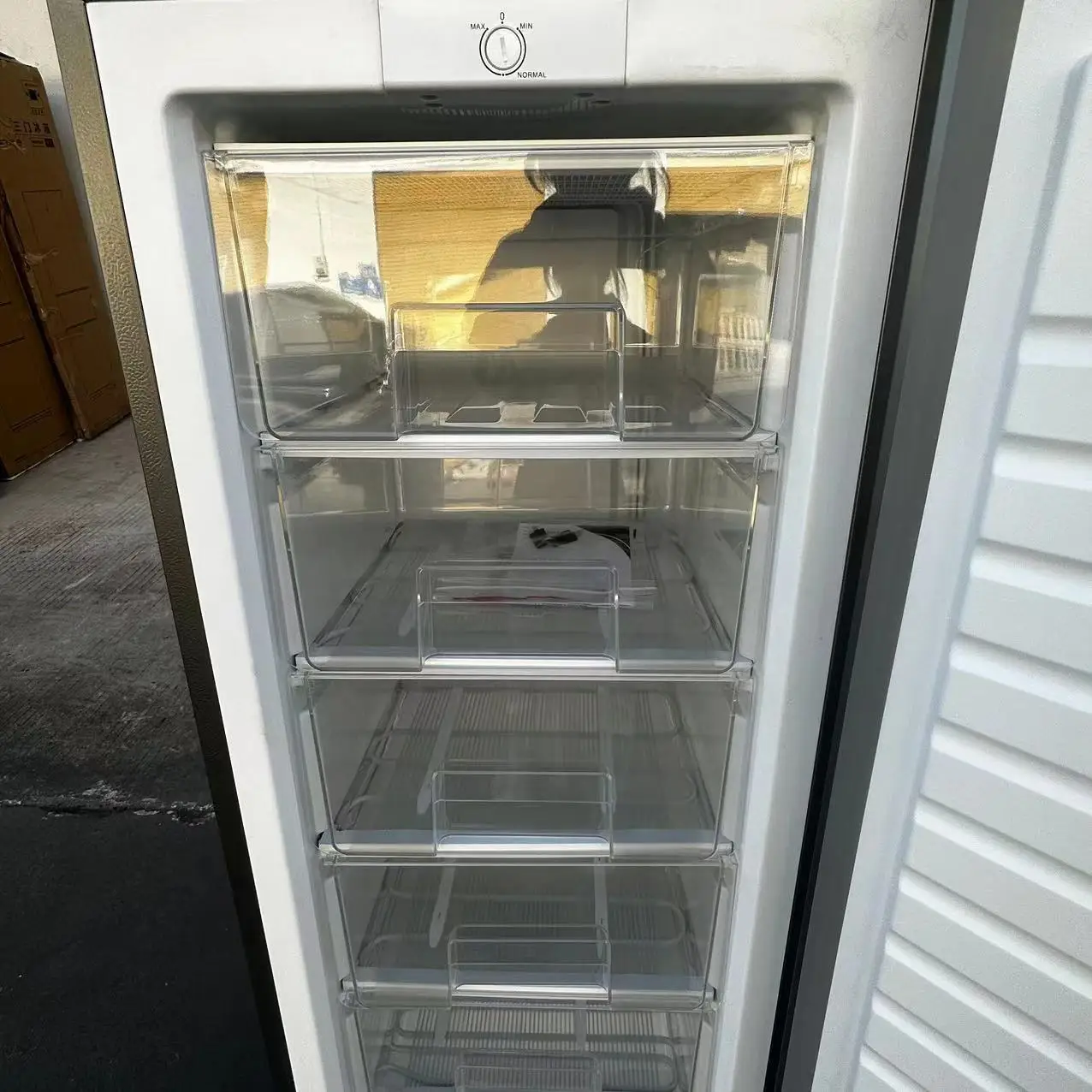 Frozen single-door small refrigerator 6 pumping quick-freezing refrigerator, single-door locked freezer