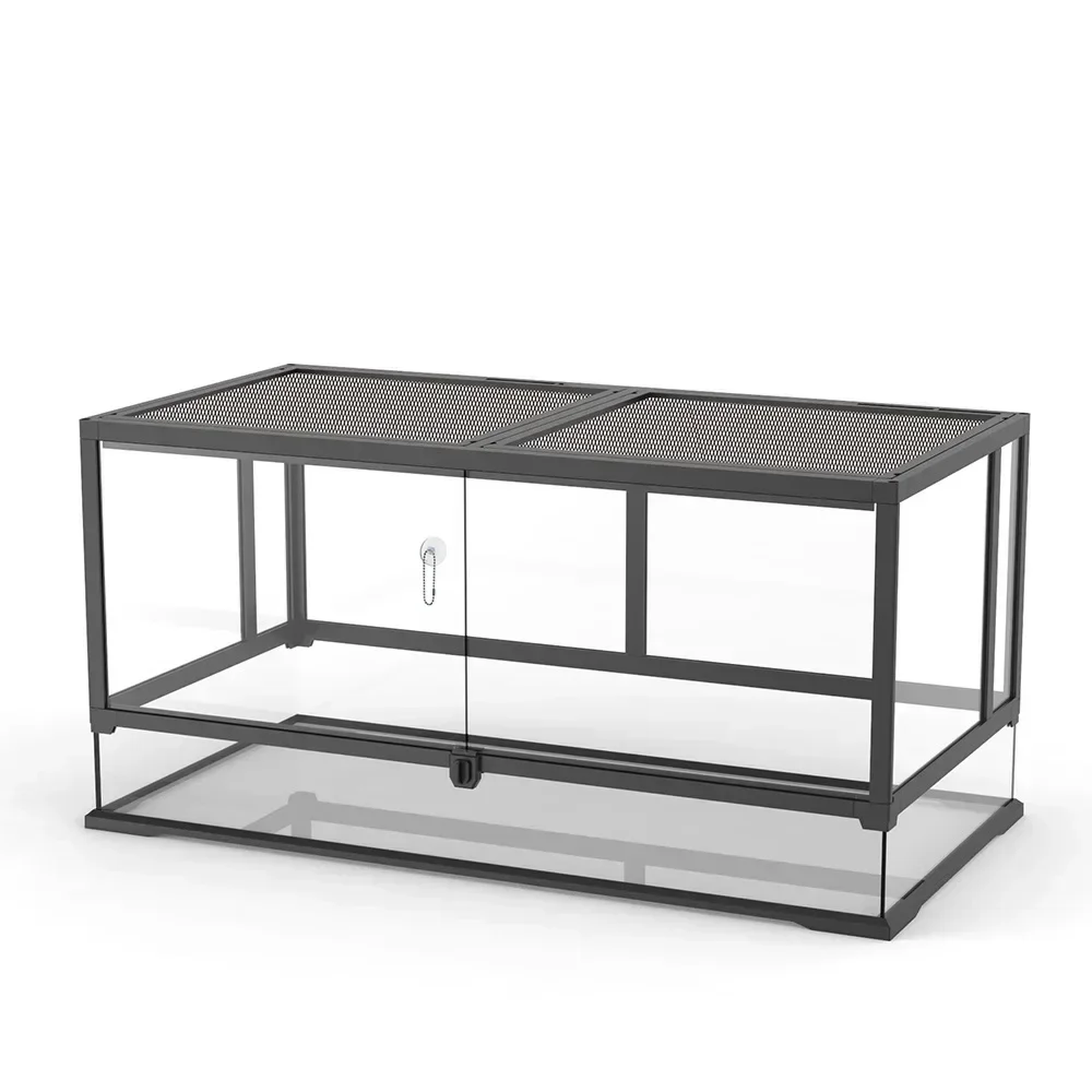 

Новый дизайн, простой в установке съемный стеклянный террариум, бак для тропического леса, клетка для среды обитания рептилий