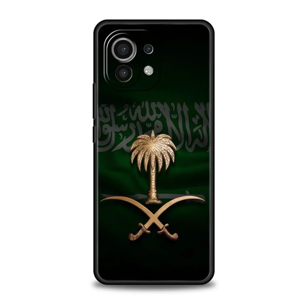 Phone Case For Xiaomi Mi 15 14 14T 13T 12T Pro 12 13 11 Lite 5G 11T X6 X5 Pro Soft TPU Cover Kingdom Of Saudi Arabia Flag