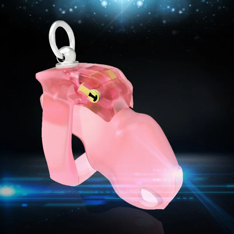 2022 New HT-V4 Male Resin Chastity Device With Binding Loop Ring, Cock Cage , Penis Ring, Cock Ring, Adult Game, Chastity Belt